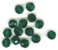 12, 6mm Preciosa Emerald Round